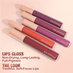 PHOFAY Gloss Lèvres Non-Collant – Brillance Sans Effet Collant - Image 6
